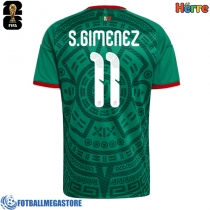 Fotballdrakt Herre Mexico Santiago Gimenez #11 Hjemmedrakt VM 2026 Kortermet